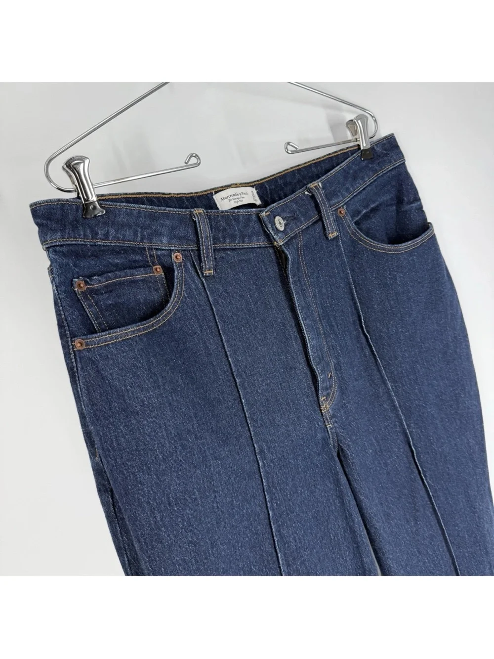 Abercrombie & Fitch Flare Jeans Womens Size 14 Dark Wash Curve Love High Rise
